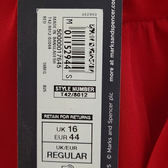 Marks and Spencer Collection Red Dress with bow - Picture 6 of 7